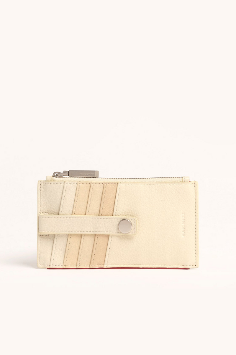 210 West Wallet - Coastal Cream/Brushed Silver