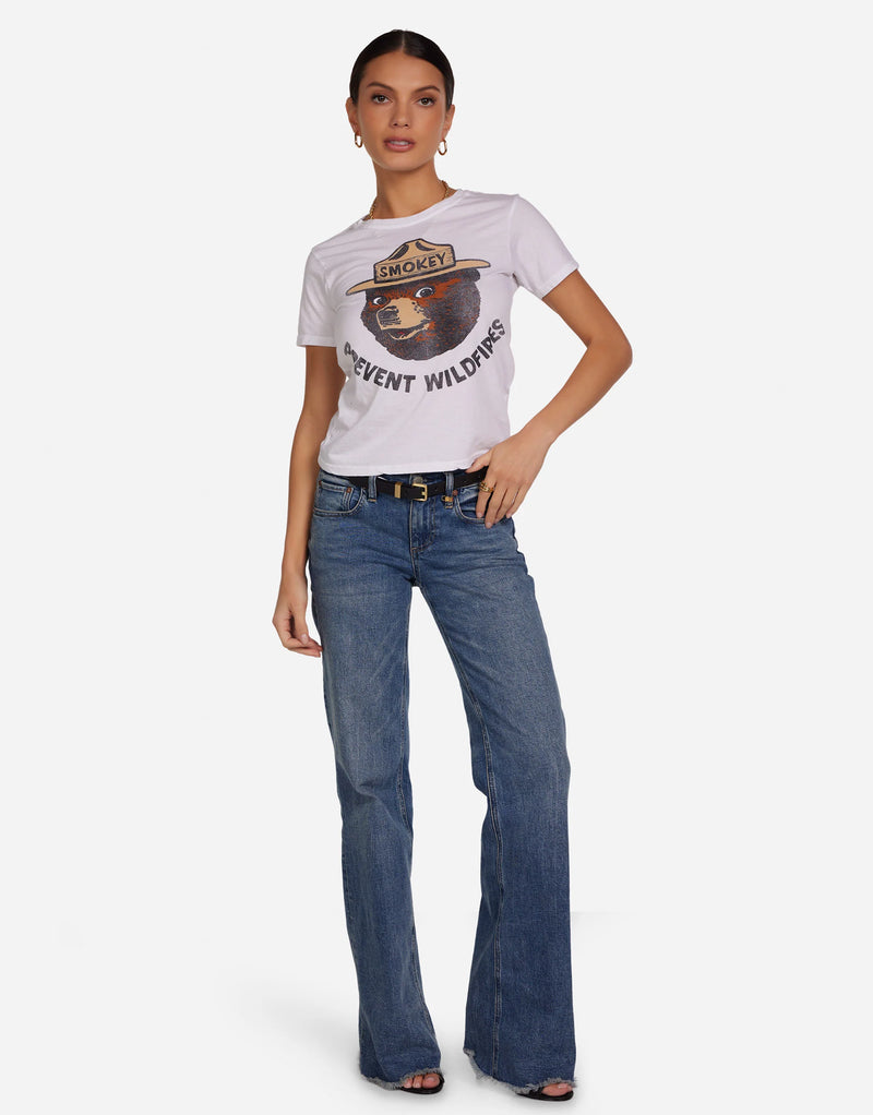 Lauren Moshi  Ursula Smokey Bear Tee - White