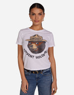 Lauren Moshi  Ursula Smokey Bear Tee - White