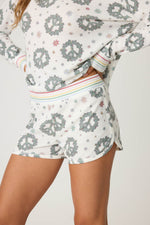 Joy To The World Peace Wreath Shorts