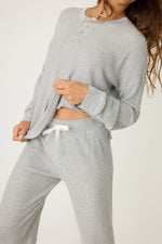 Ski Jammie Set - Silver Sparkle Grey