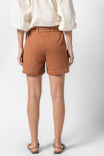 Belted Canvas Short - Bronze