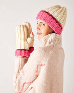 Mersea Brightside Mittens - Pink Trim