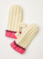 Mersea Brightside Mittens - Pink Trim