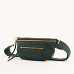 Charles Crossbody Bag - Green Room Suede/Brushed Gold