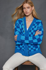 Check Me Out Cardigan - Blue/Turquoise