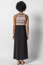 Crochet Inset Maxi - Black Multi