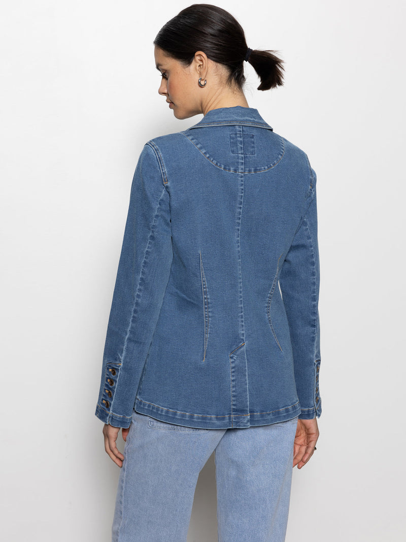 Sculpted Denim Blazer - Best In Show