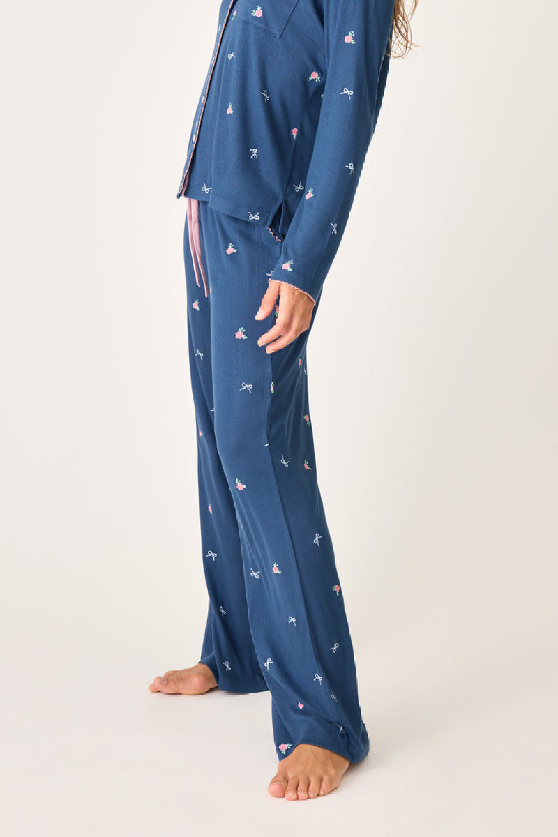 English Rose Lounge Pant - Navy