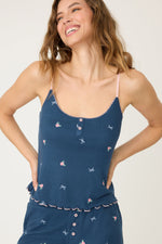 English Rose Lounge Cami - Navy