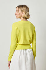 Linen Blend Everyday Crewneck - Lemon