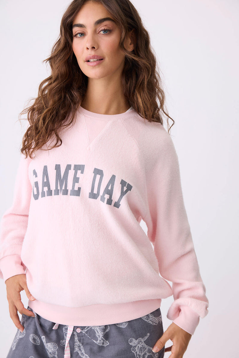 Game Day Long Sleeve Top - Blush