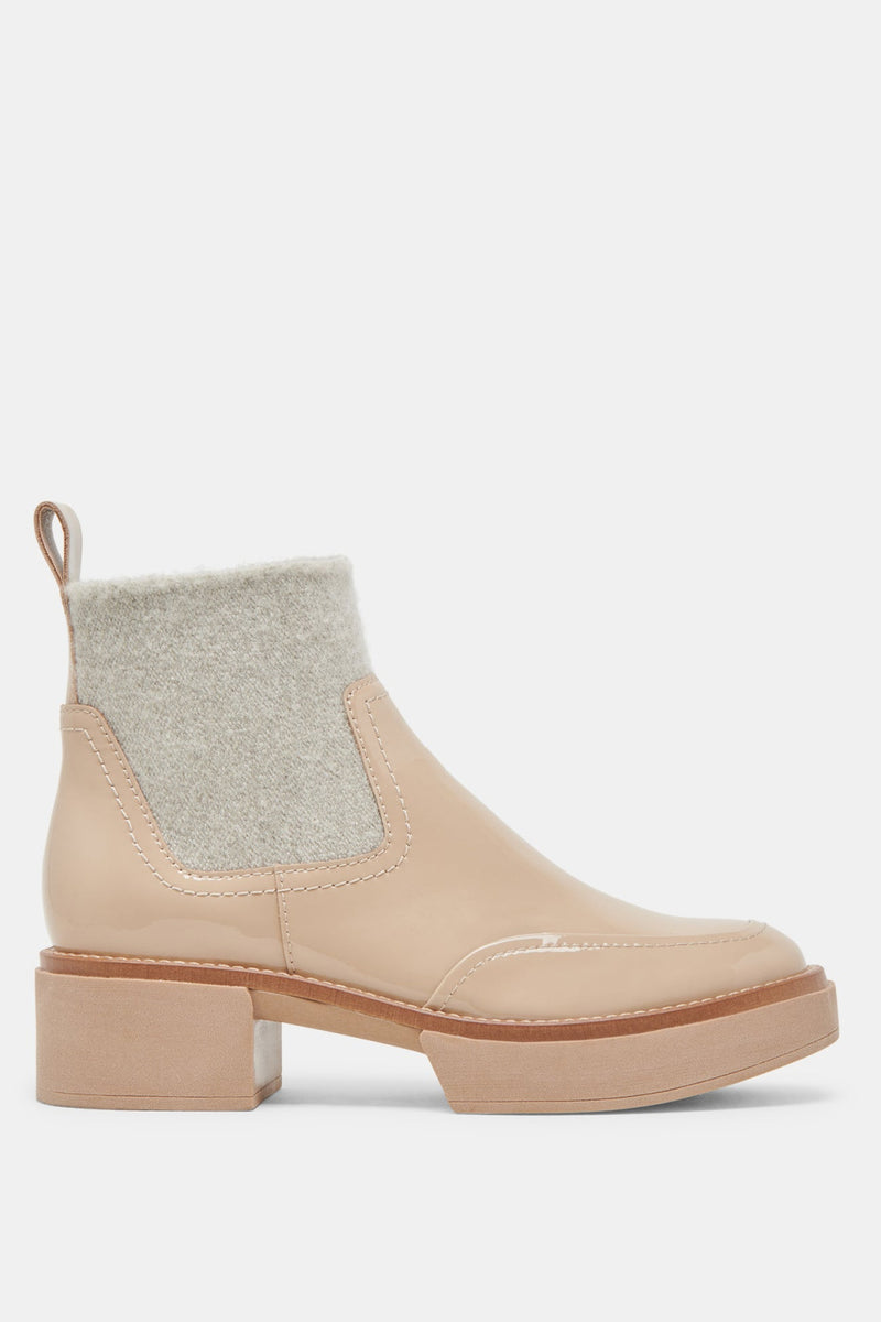 Saline H2O Booties - Dune Crinkle Patent