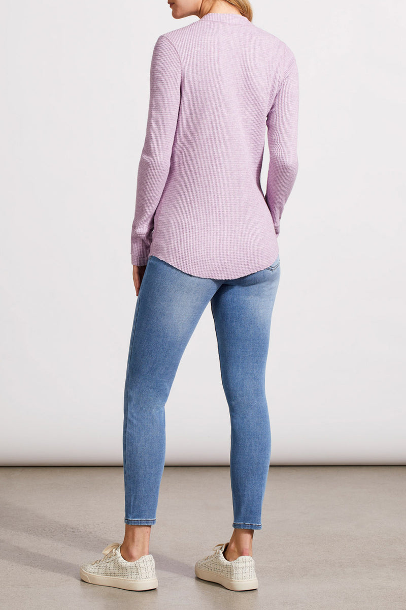 Henley Top - Lavender Blush