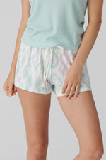 Ikat Watercolor Short - Seafoam