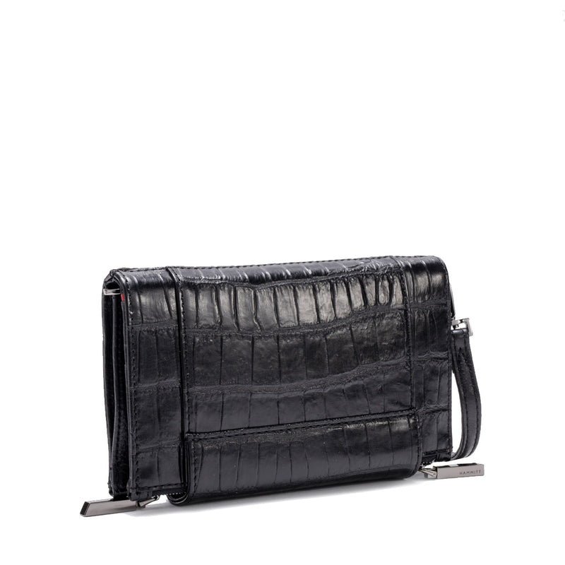 Levy Crossbody and Wallet - Evening Crocco/Gunmetal