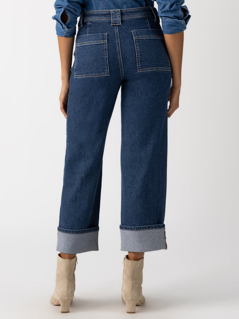 Luna Cuffed Denim Pant - Solstice