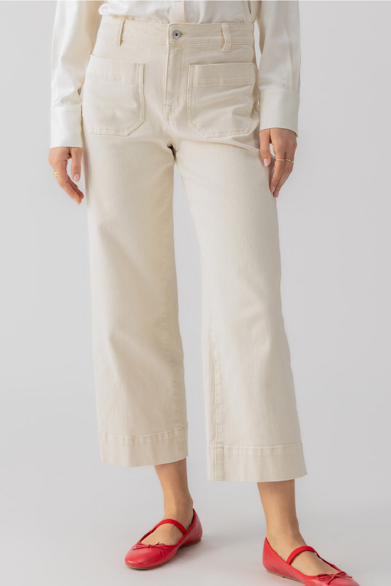 The Marine Crop Pant - White