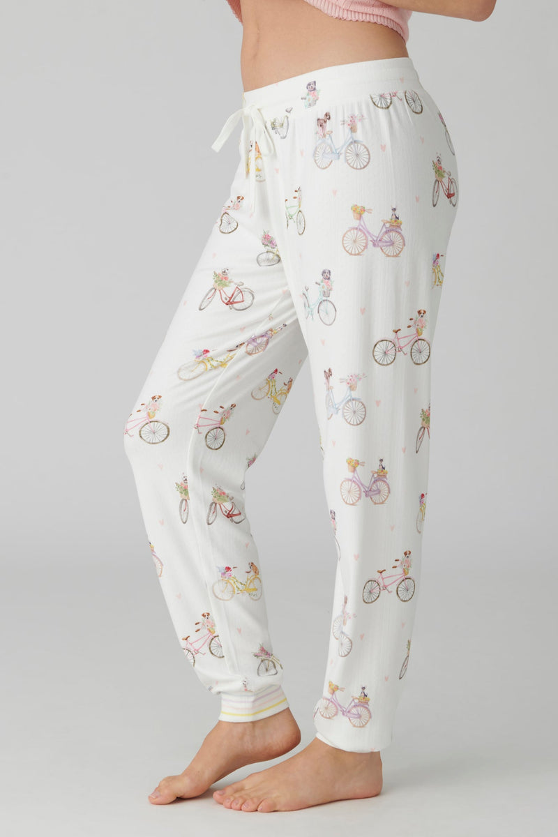 Floral Market Jam Pant - Ivory