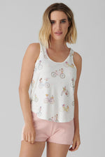 Floral Market Tank Top - Ivory