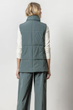 Nylon Long Vest - Mineral