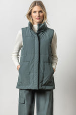 Nylon Long Vest - Mineral