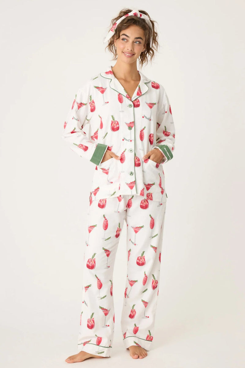 Flannel PJ Set - Cranberries and Cocktails