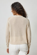 Cotton Modal V-Neck Cardigan - Husk