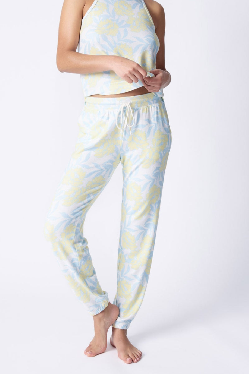 Sunshine Fields Floral Pant - Yellow/Blue