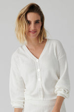 Sweetheart Pointelle Cardigan - Ivory