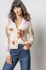 Tie Dye Cardigan Sweater - Clove Multi