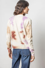 Tie Dye Cardigan Sweater - Clove Multi